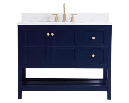 Elegant Bathroom Vanity - Blue (VF16442BL-BS)