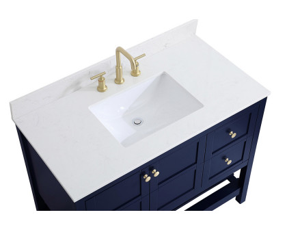 Elegant Bathroom Vanity - Blue (VF16442BL-BS)