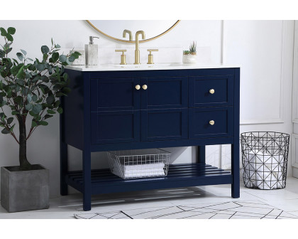 Elegant Bathroom Vanity - Blue (VF16442BL-BS)