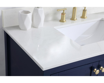 Elegant Bathroom Vanity - Blue (VF16442BL-BS)