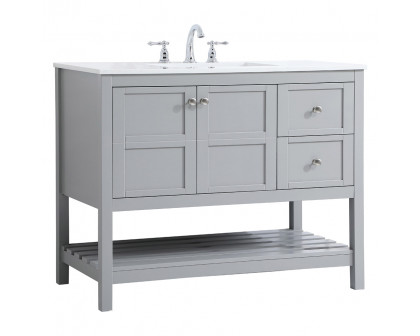 Elegant Bathroom Vanity - Gray (VF16442GR)