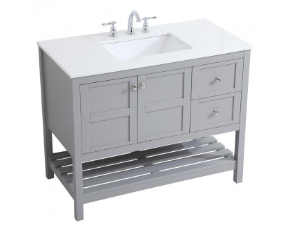 Elegant Bathroom Vanity - Gray (VF16442GR)