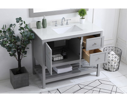 Elegant Bathroom Vanity - Gray (VF16442GR-BS)