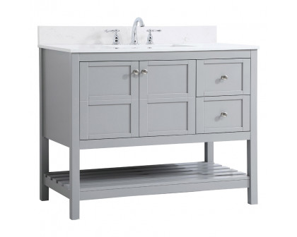 Elegant Bathroom Vanity - Gray (VF16442GR-BS)