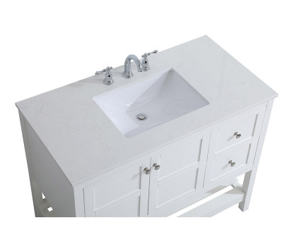 Elegant Bathroom Vanity - White (VF16442WH)