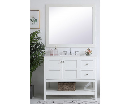 Elegant Bathroom Vanity - White (VF16442WH)