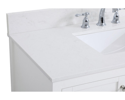 Elegant Bathroom Vanity - White (VF16442WH-BS)