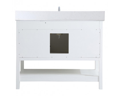 Elegant Bathroom Vanity - White (VF16442WH-BS)