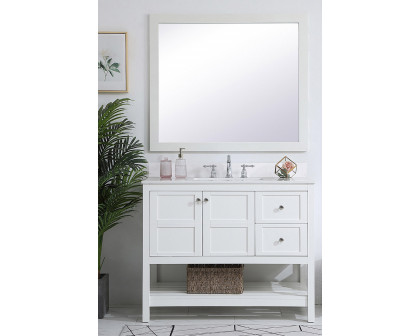 Elegant Bathroom Vanity - White (VF16442WH-BS)