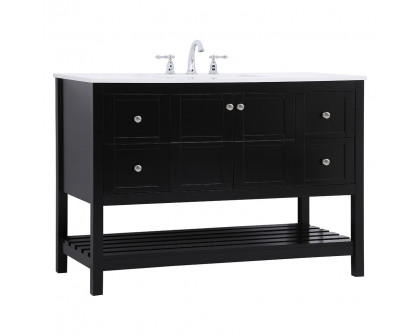 Elegant Bathroom Vanity - Black (VF16448BK)