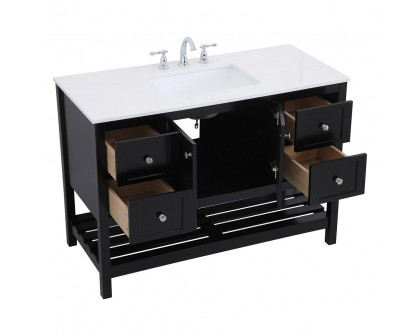 Elegant Bathroom Vanity - Black (VF16448BK)