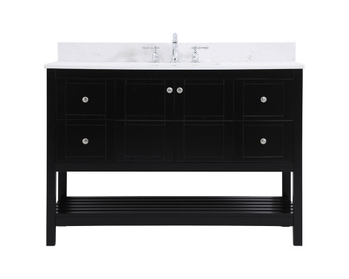 Elegant Bathroom Vanity - Black (VF16448BK-BS)