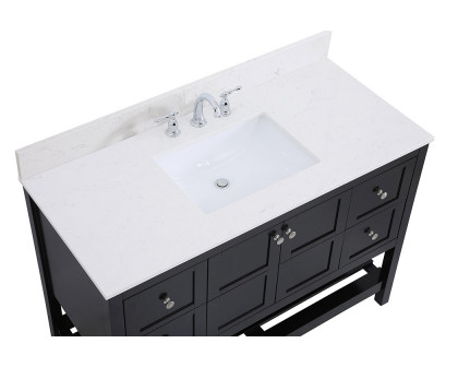 Elegant Bathroom Vanity - Black (VF16448BK-BS)