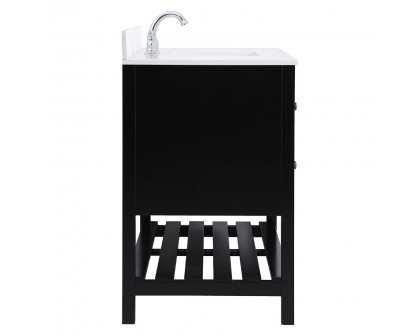 Elegant Bathroom Vanity - Black (VF16448BK-BS)