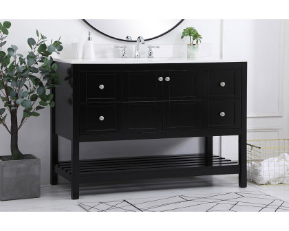 Elegant Bathroom Vanity - Black (VF16448BK-BS)