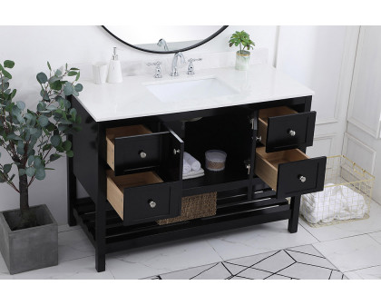 Elegant Bathroom Vanity - Black (VF16448BK-BS)