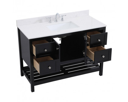 Elegant Bathroom Vanity - Black (VF16448BK-BS)