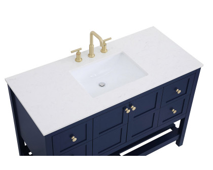 Elegant Bathroom Vanity - Blue (VF16448BL)