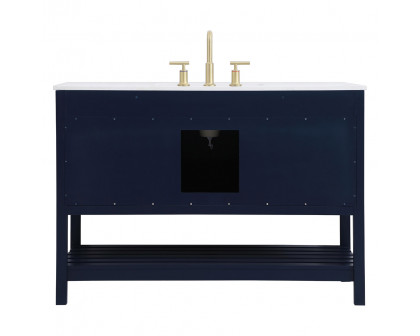 Elegant Bathroom Vanity - Blue (VF16448BL)