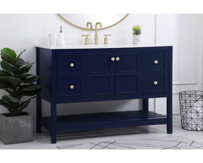 Elegant Bathroom Vanity - Blue (VF16448BL)