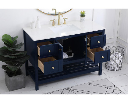 Elegant Bathroom Vanity - Blue (VF16448BL)