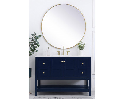 Elegant Bathroom Vanity - Blue (VF16448BL)