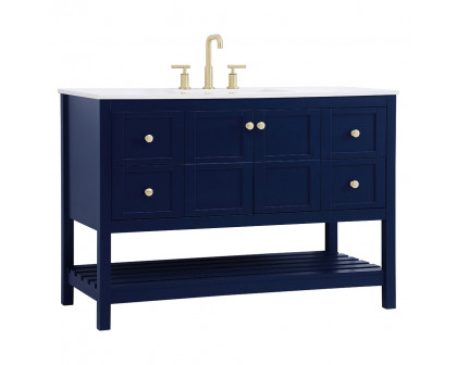 Elegant Bathroom Vanity - Blue (VF16448BL)