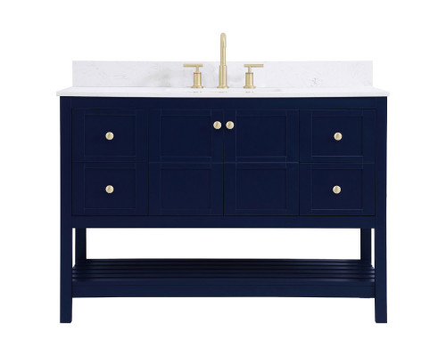 Elegant Bathroom Vanity - Blue (VF16448BL-BS)