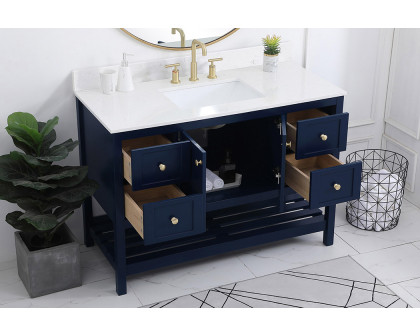 Elegant Bathroom Vanity - Blue (VF16448BL-BS)