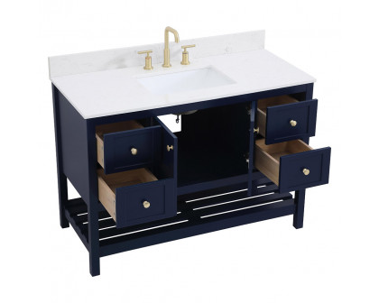 Elegant Bathroom Vanity - Blue (VF16448BL-BS)