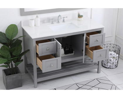 Elegant Bathroom Vanity - Gray (VF16448GR-BS)