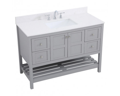 Elegant Bathroom Vanity - Gray (VF16448GR-BS)