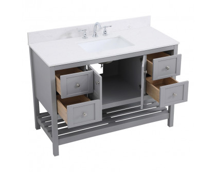 Elegant Bathroom Vanity - Gray (VF16448GR-BS)