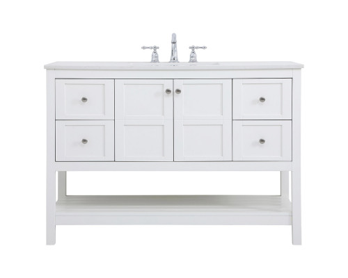 Elegant Bathroom Vanity - White (VF16448WH)