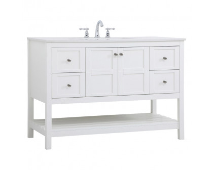 Elegant Bathroom Vanity - White (VF16448WH)