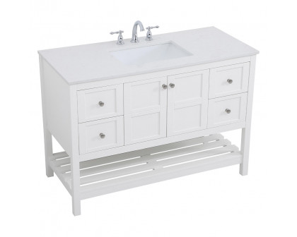 Elegant Bathroom Vanity - White (VF16448WH)