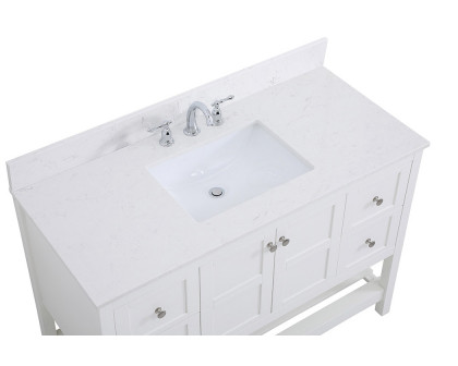 Elegant Bathroom Vanity - White (VF16448WH-BS)