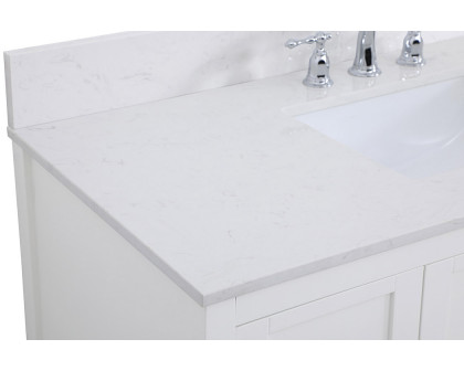 Elegant Bathroom Vanity - White (VF16448WH-BS)