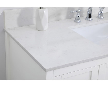 Elegant Bathroom Vanity - White (VF16448WH-BS)