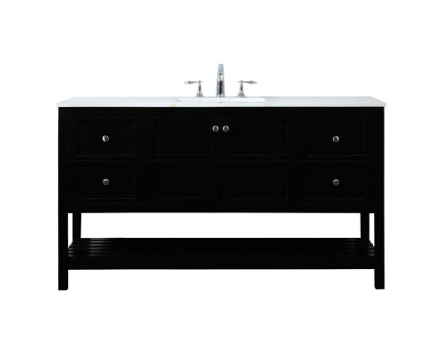 Elegant Bathroom Vanity - Black (VF16460BK)