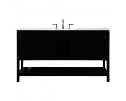 Elegant Bathroom Vanity - Black (VF16460BK)