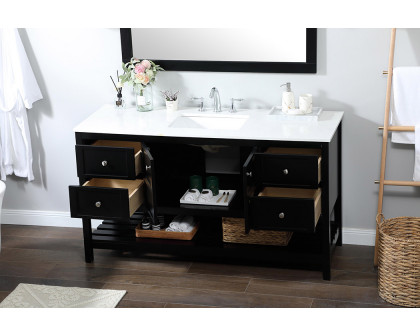 Elegant Bathroom Vanity - Black (VF16460BK)