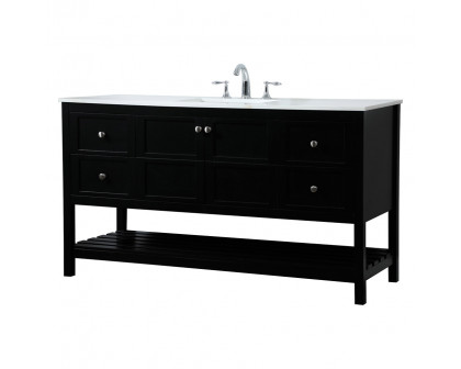 Elegant Bathroom Vanity - Black (VF16460BK)