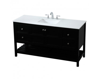 Elegant Bathroom Vanity - Black (VF16460BK)