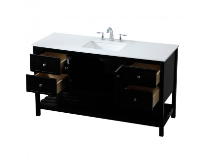 Elegant Bathroom Vanity - Black (VF16460BK)