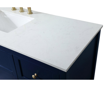 Elegant Bathroom Vanity - Blue (VF16460BL)