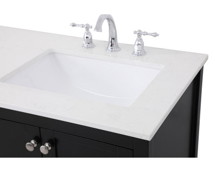 Elegant Bathroom Vanity - Black, L 60" (VF16460DBK)