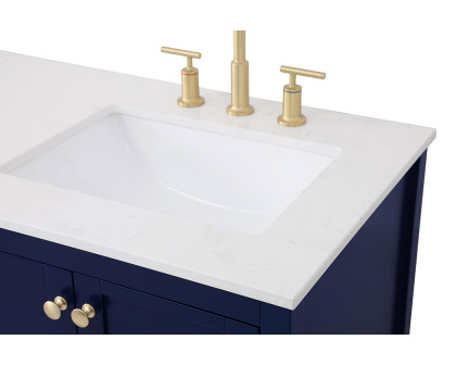 Elegant Bathroom Vanity - Blue, L 60" (VF16460DBL)