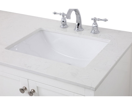 Elegant Bathroom Vanity - White, L 60" (VF16460DWH)