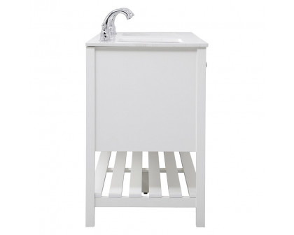 Elegant Bathroom Vanity - White, L 60" (VF16460DWH)